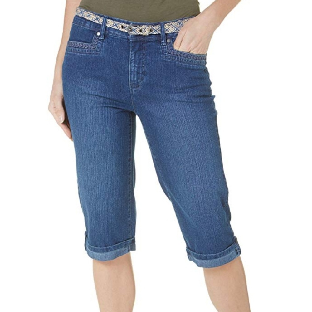 Gloria Vanderbilt denim Jean cropped pants capris